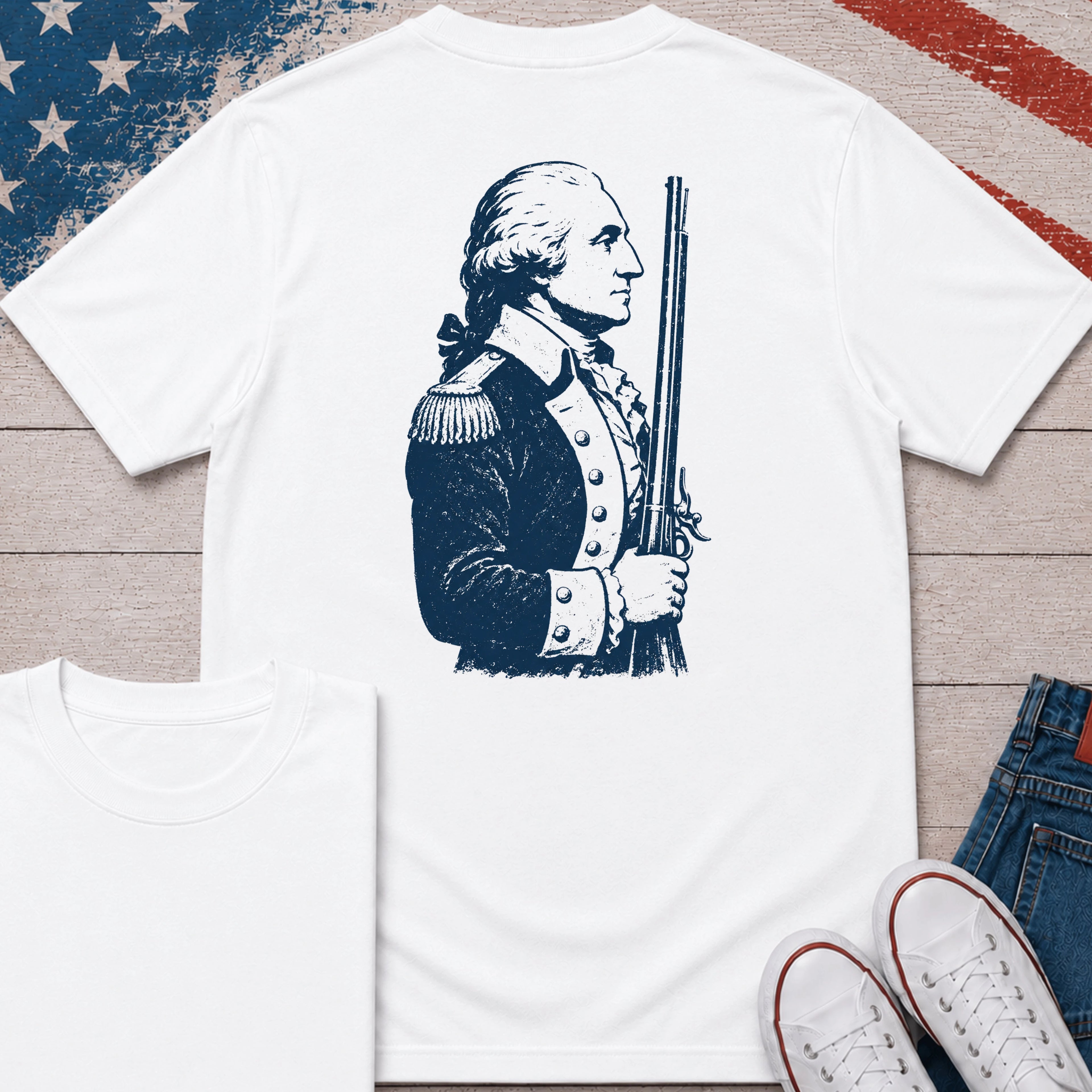George Washington (Back Print) T-Shirt