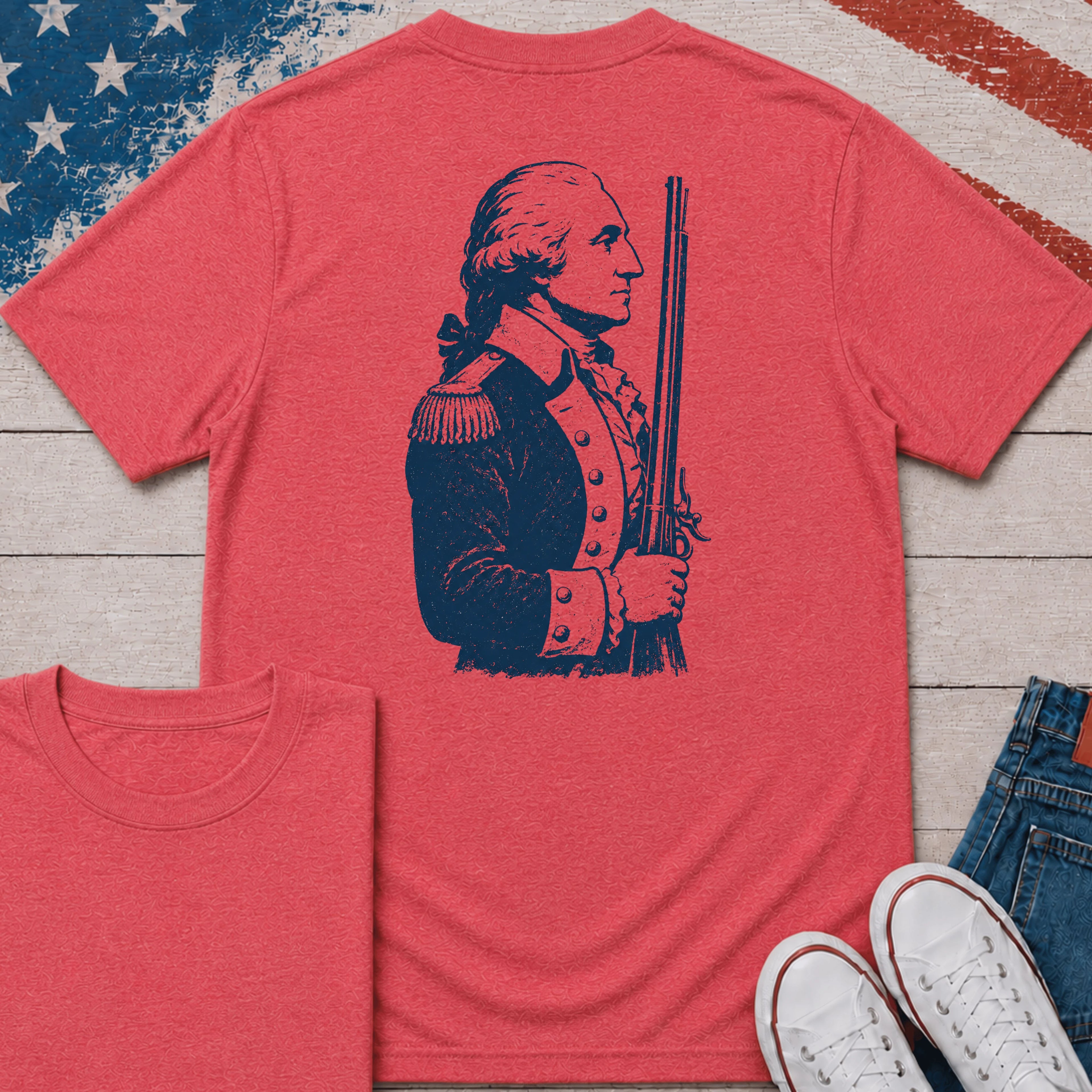 George Washington (Back Print) T-Shirt