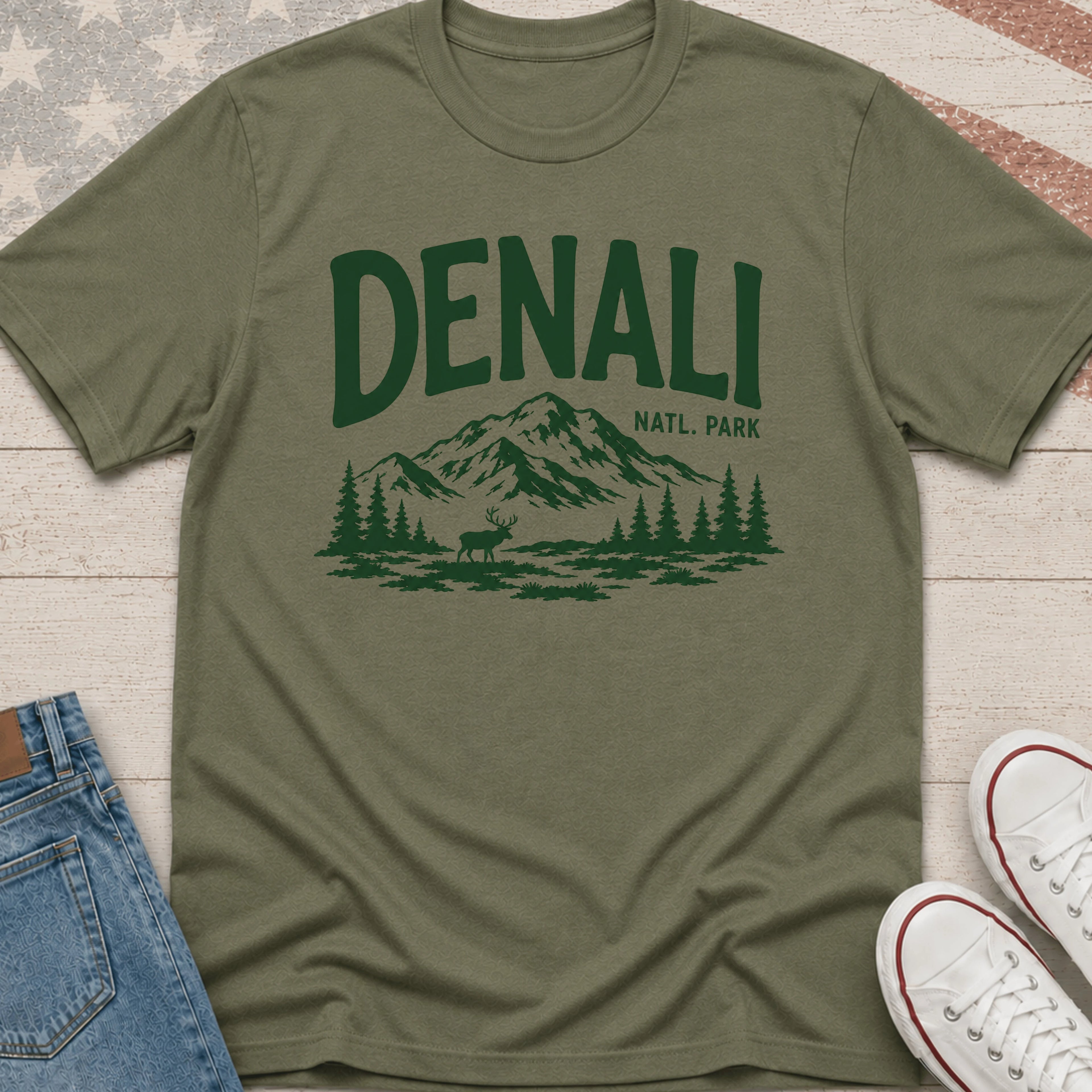 Denali Green T-Shirt