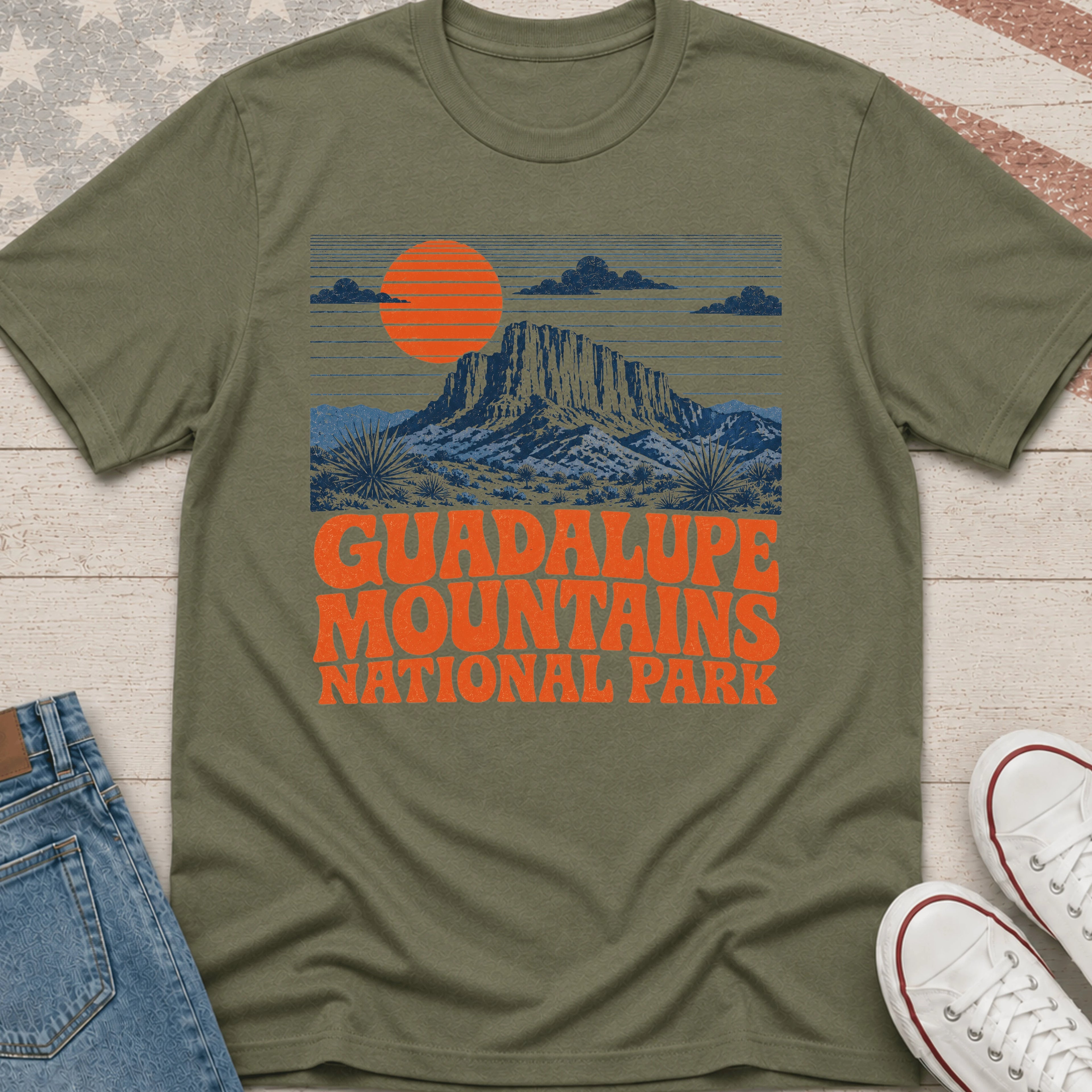 Guadalupe Mtn Orange T-Shirt