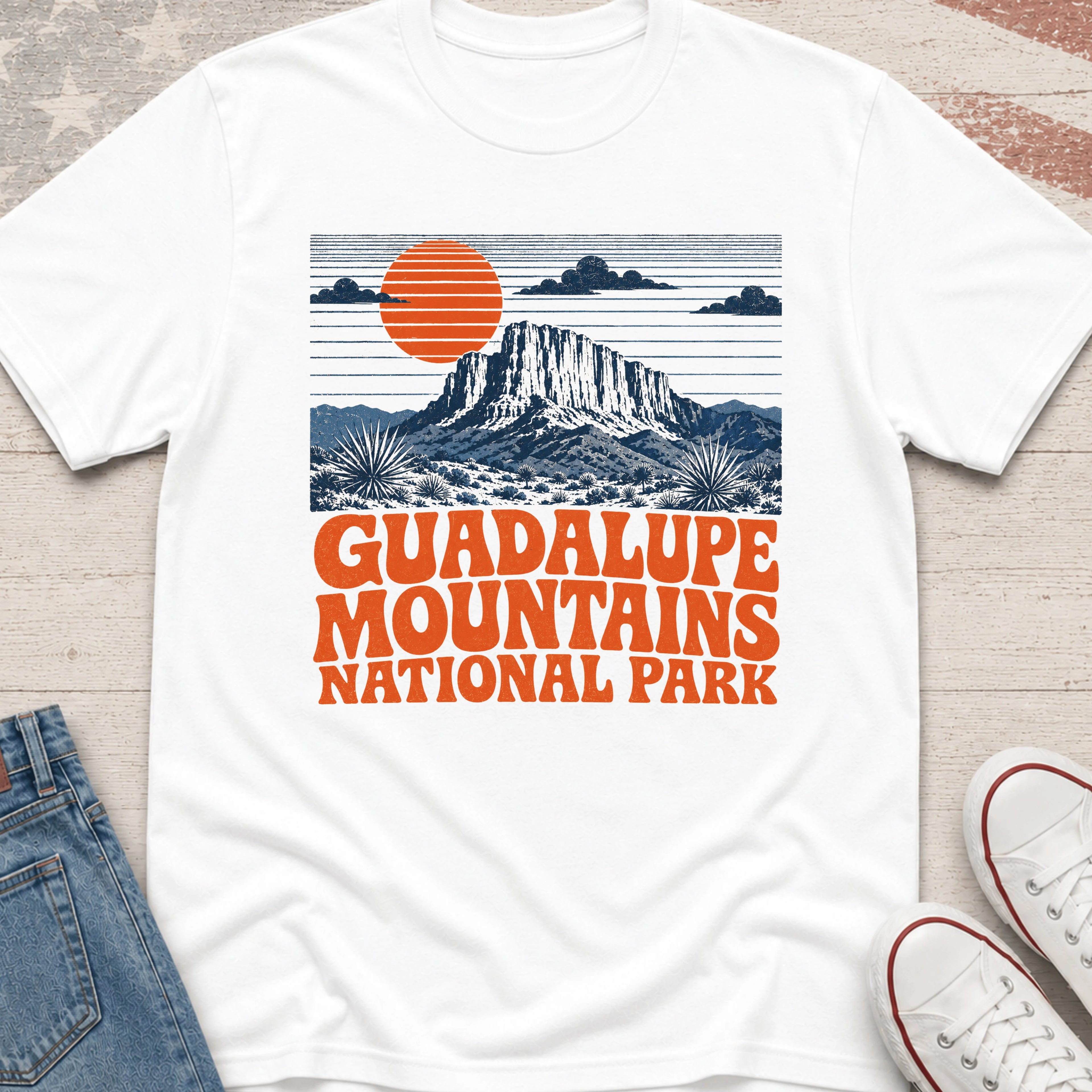 Guadalupe Mtn Orange T-Shirt