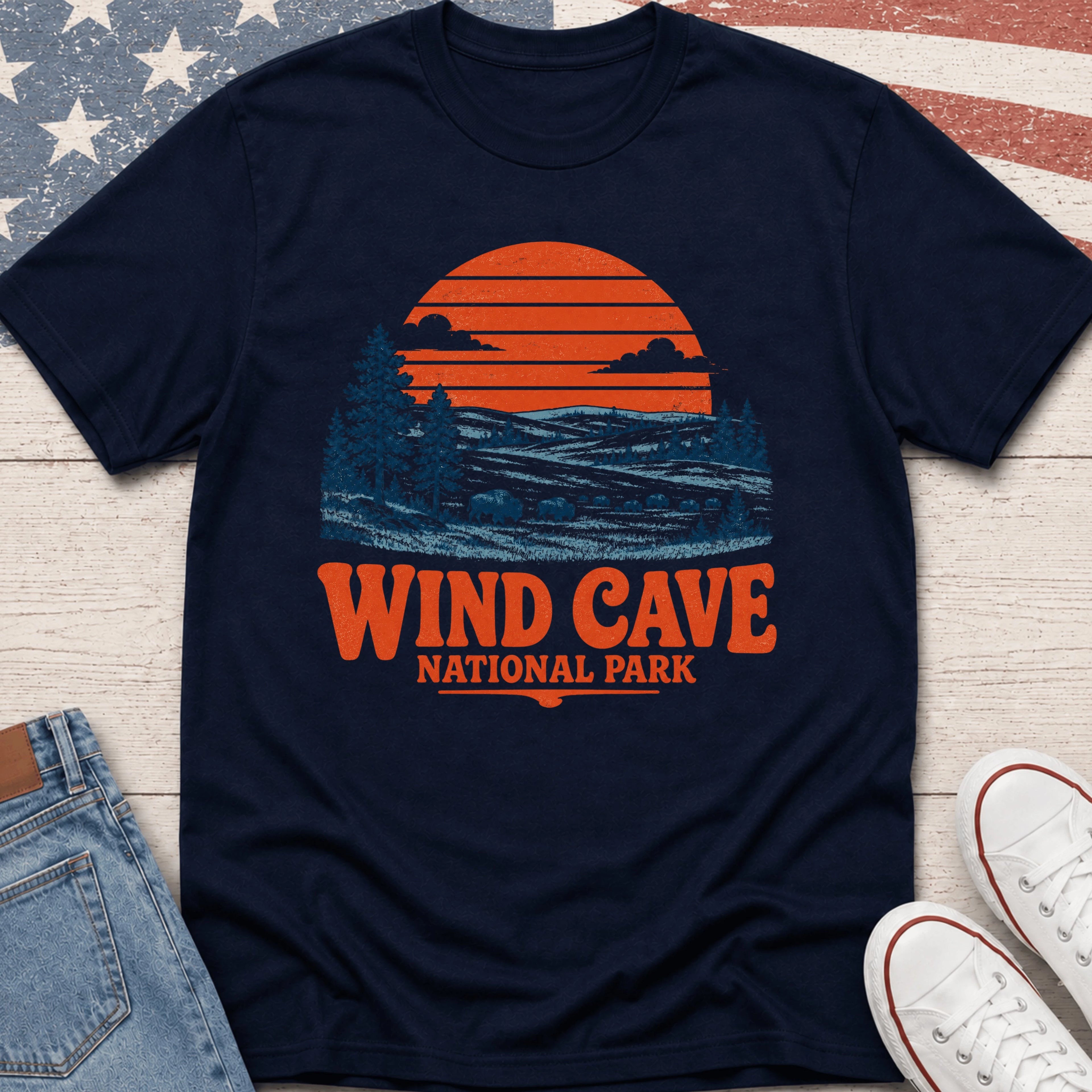 Wind Cave Orange T-Shirt